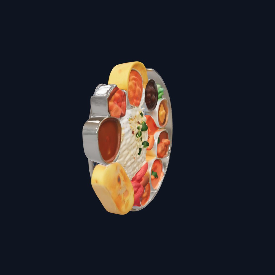 Traditional Indian Thali Model Pack